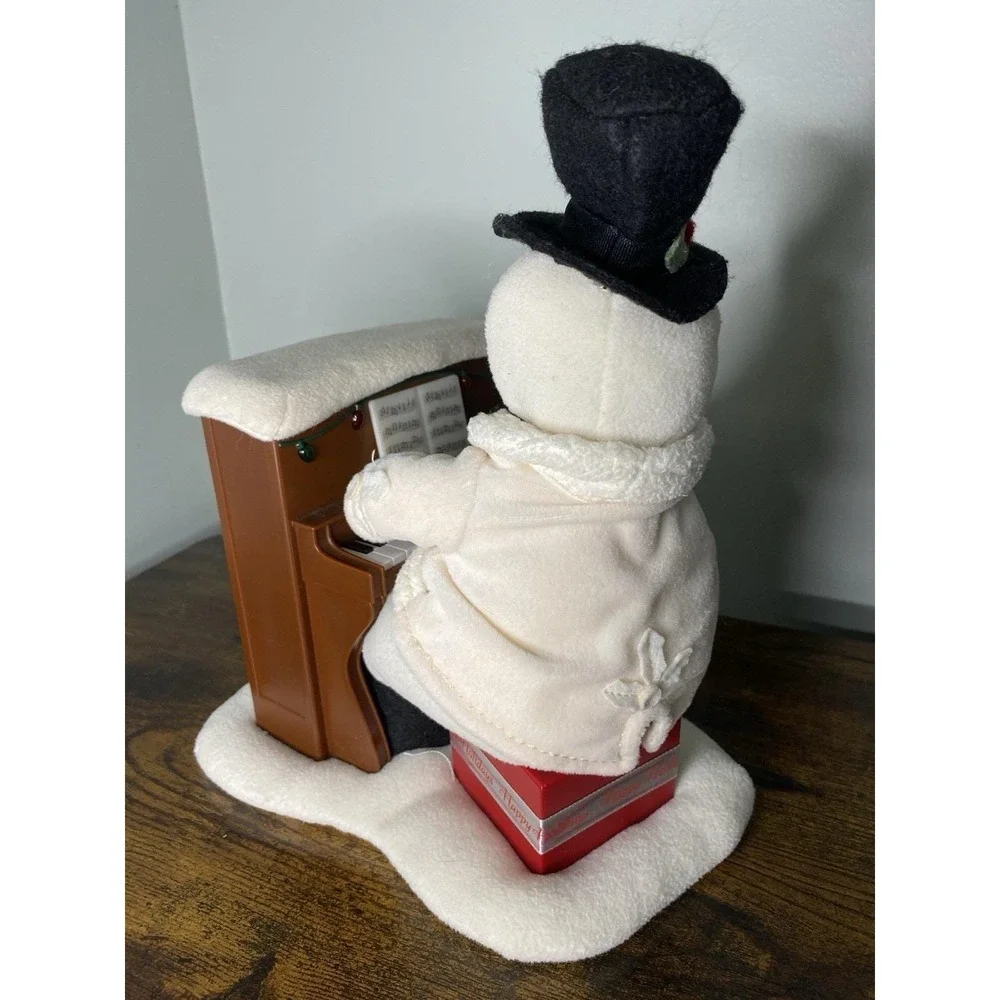 Hallmark Christmas Jingle Pals Animated Singing Piano Playing Snowman 2005 Works